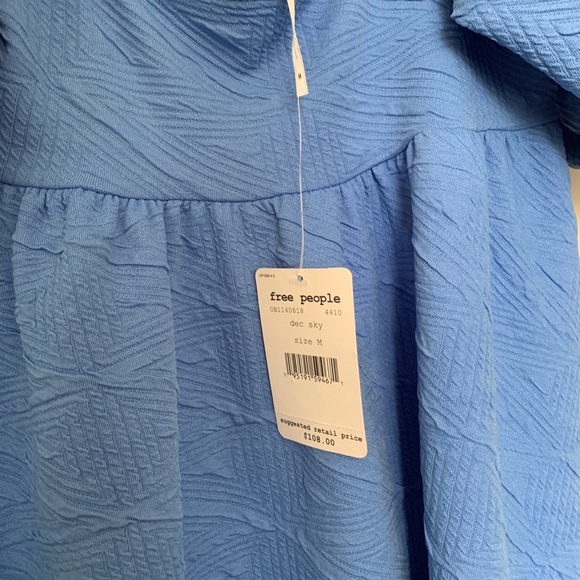 Free People Violet Mini Dress Dec Sky - Picture 5 of 6